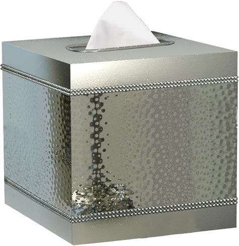 nu steel Hudson Bathroom & Desk Tissue Box Holder 